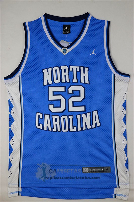Camiseta NCAA Universidad de Carolina del Norte Worthy Azul